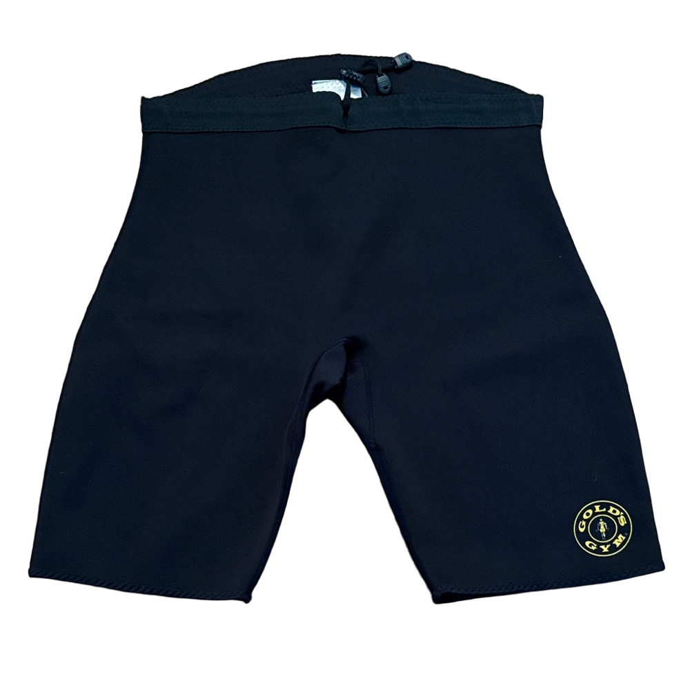Gold’s Gym Neoprene Compression Shorts Elastic Waist Black Unisex M/L